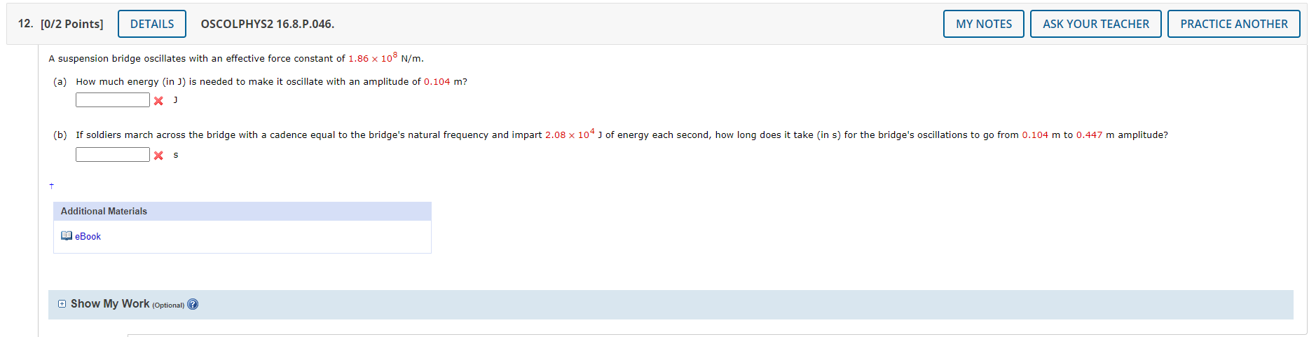 Solved [0/1 Points] OSCOLPHYS2 18.1.WA.005. You have a | Chegg.com