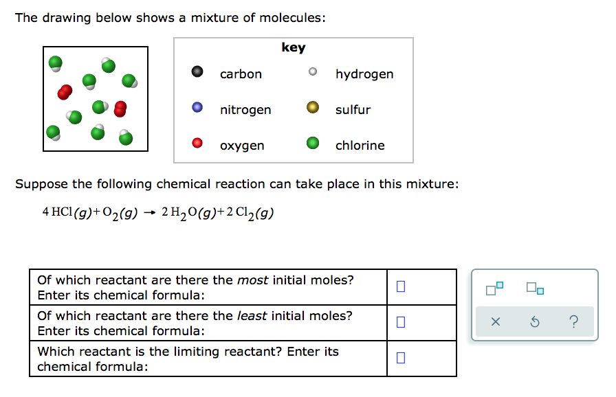 Solved The drawing below shows a mixture of molecules key