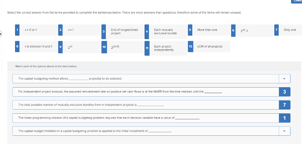 Solved Select the correct answer from the terms provided to | Chegg.com