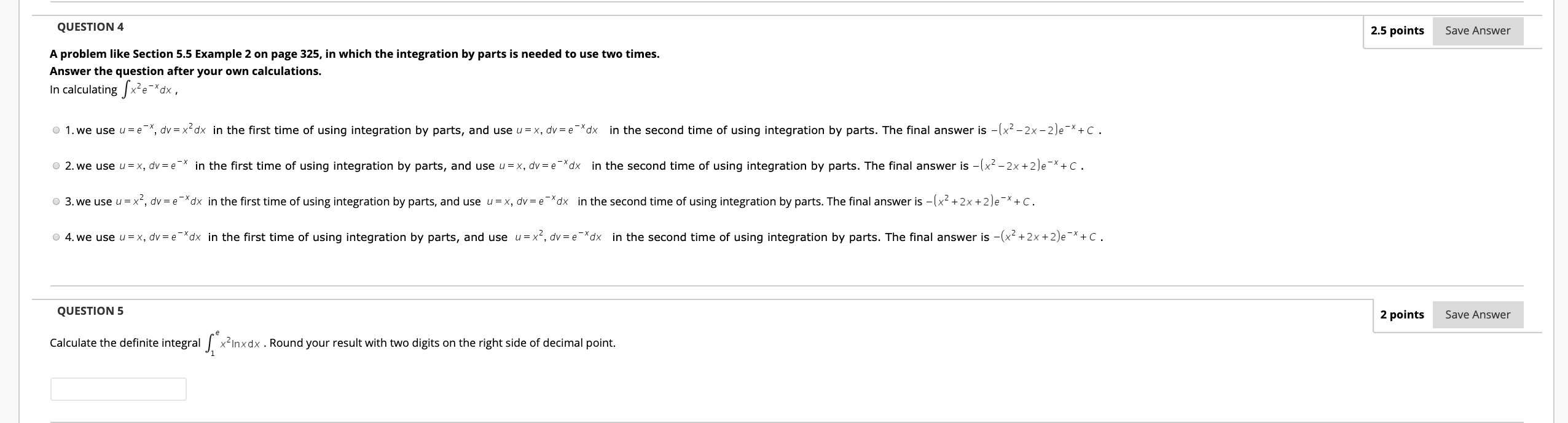 Solved QUESTION 4 2.5 points Save Answer A problem like | Chegg.com