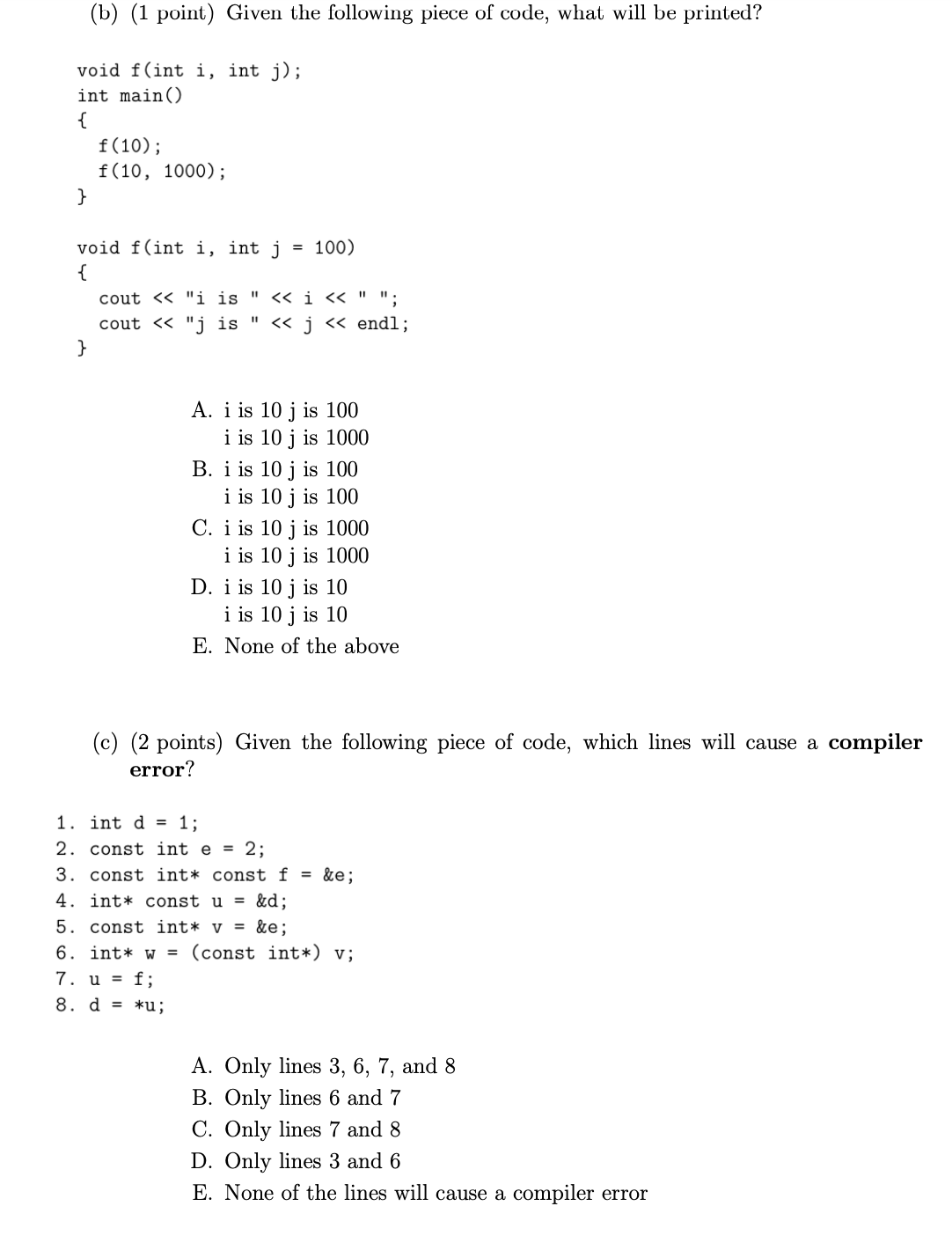 Solved 4 10 Points 15 Minutes Answer The Following Chegg