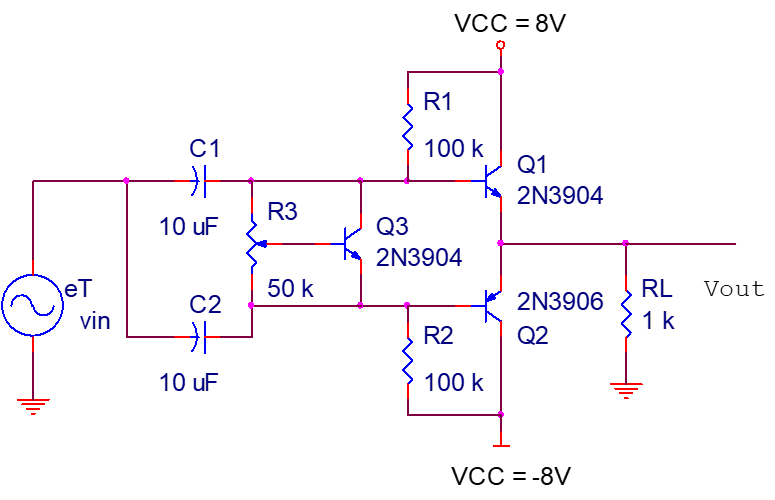 Calculate Vout eT 2KHz, 2Vp-p By KCL,KVL or ohms | Chegg.com