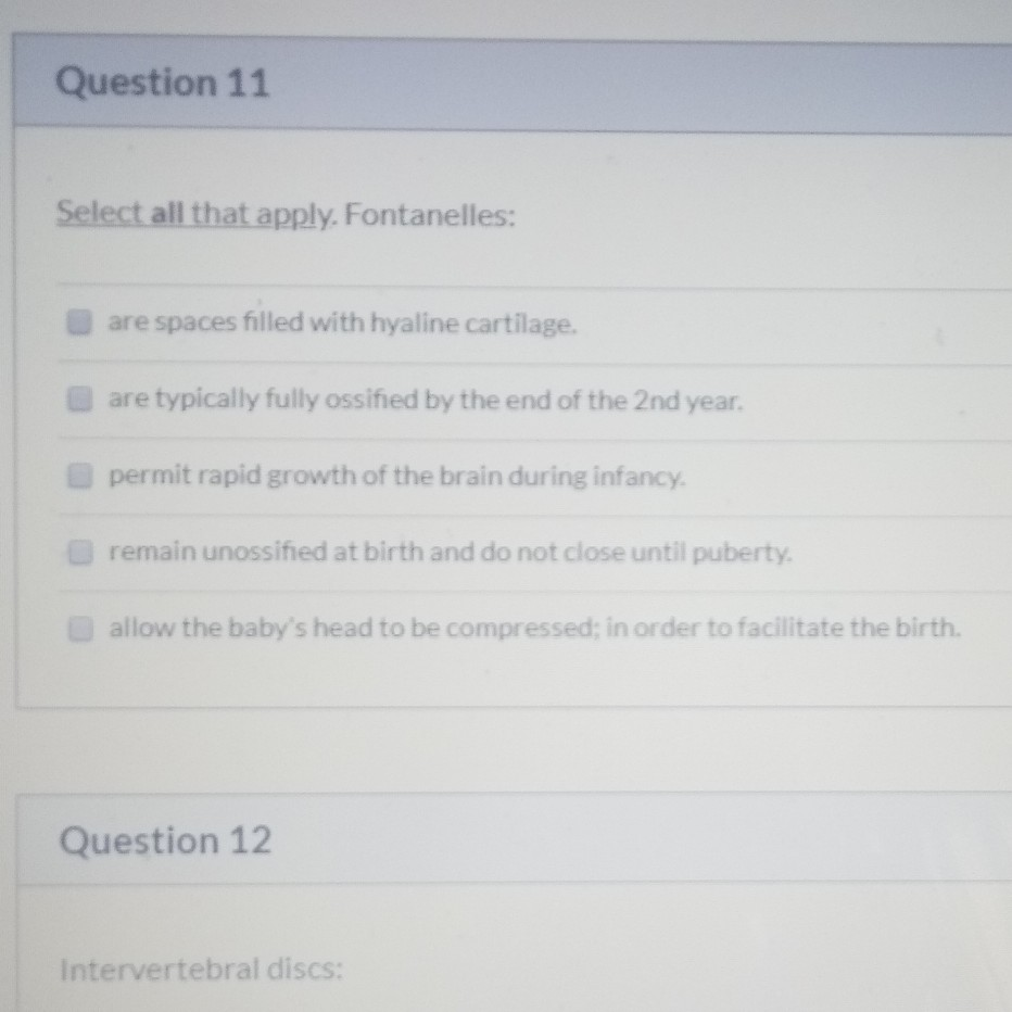 Solved Question 5 The illum, sacrum, and pubis fuse together