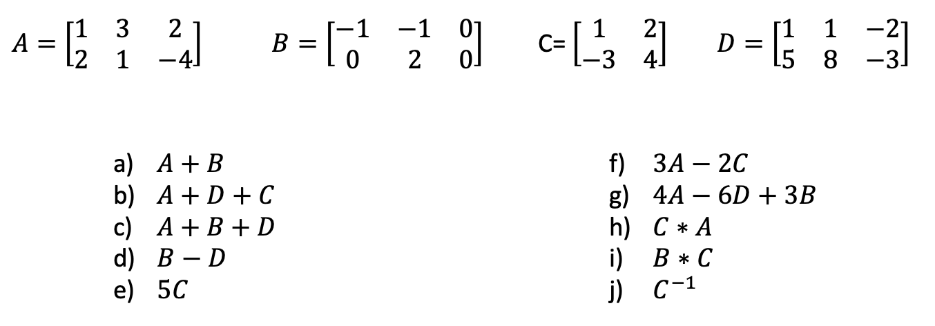 Solved A = 2 [1 3 L2 1 A) A + B B) A + D + C C) A + B + D D) | Chegg.com