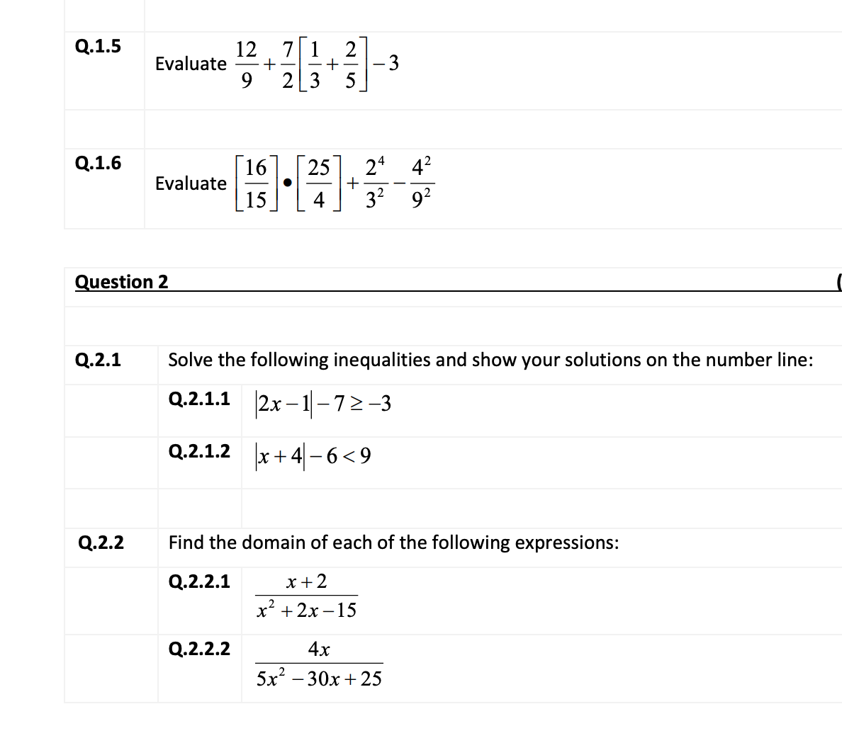 Solved 912+27[31+52]−3 [1516]⋅[425]+3224−9242 he following | Chegg.com