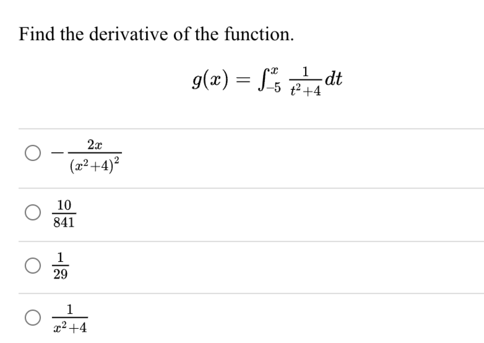 find the derivative of each function calculator