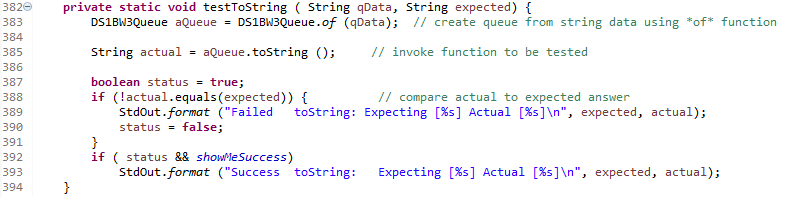 Solved toString() function assistance needed for beginner | Chegg.com