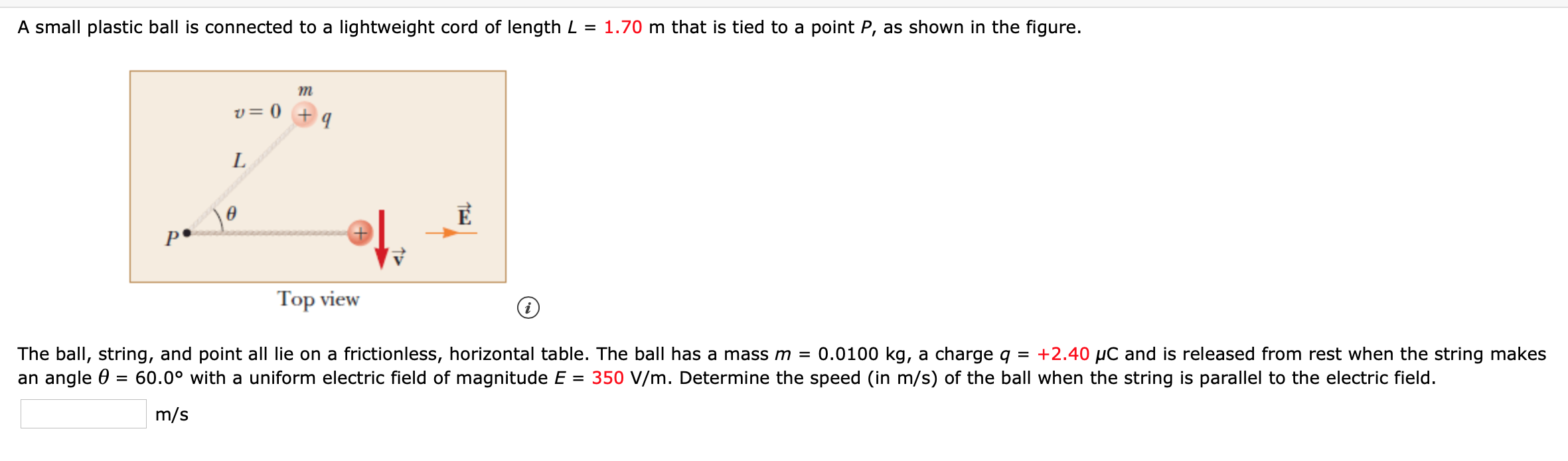 Solved A small plastic ball is connected to a lightweight