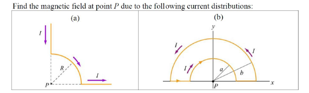 Solved Find the magnetic field at point P due to the | Chegg.com