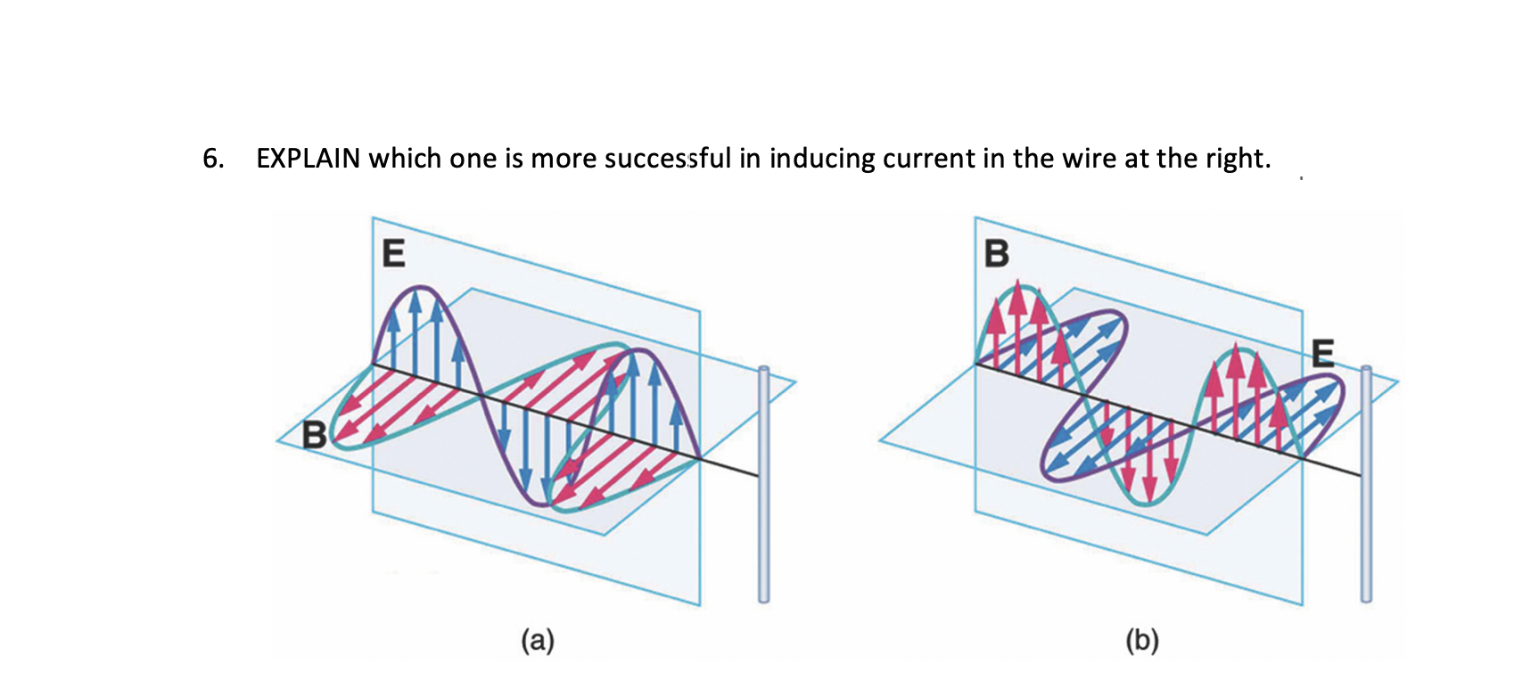 Inducing Current Solved 6. EXPLAIN which one is more successful in inducing | Chegg.com