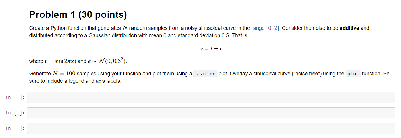 Solved Problem 1 (30 points) Create a Python function that | Chegg.com