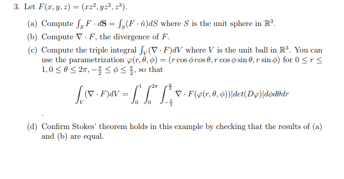 3 Let F X Y Z 222 Yz 23 A Compute Ssf Chegg Com