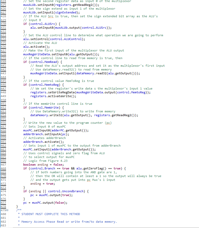 The Provided is my code as it is now. I did all | Chegg.com