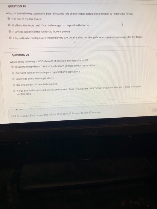 Solved QUESTION 19 Which of the following statements best | Chegg.com