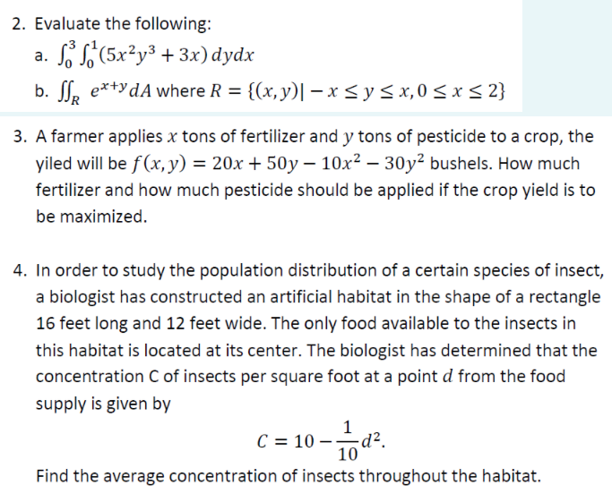 Solved I need help with 2A, 2B, 3 and 4. Please show | Chegg.com