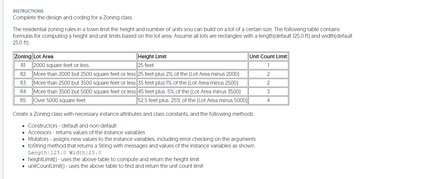 Solved INSTRUCTIONS Complete the design and coding for a | Chegg.com