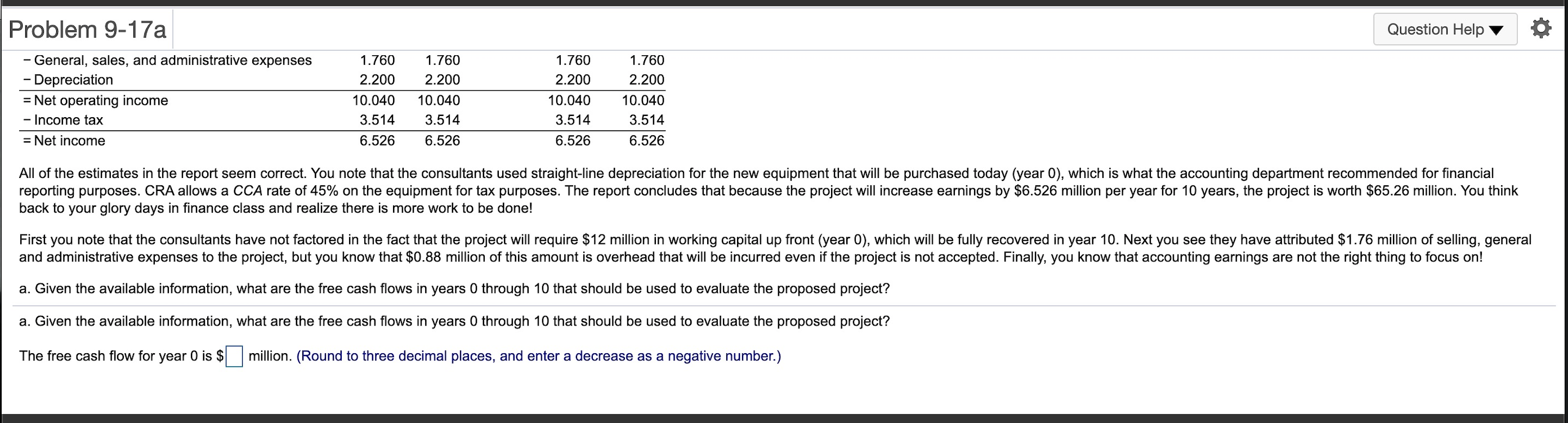 Solved Problem 9-17a Question Help You are a manager at | Chegg.com