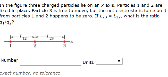 Solved In The Figure Three Charged Particles Lie On An X