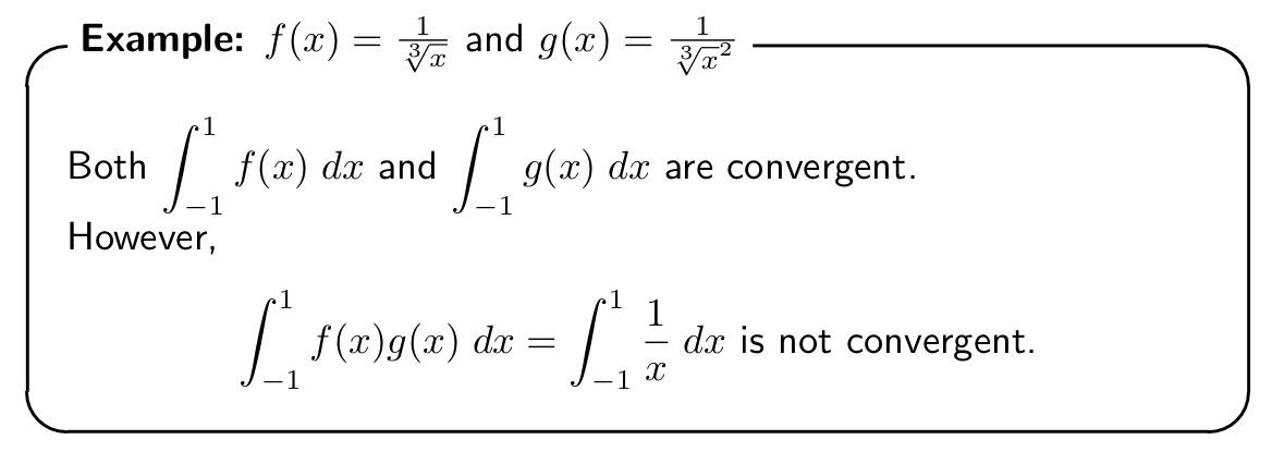 Solved Example: f(x)=3x1 and g(x)=3x21 Both ∫−11f(x)dx and | Chegg.com