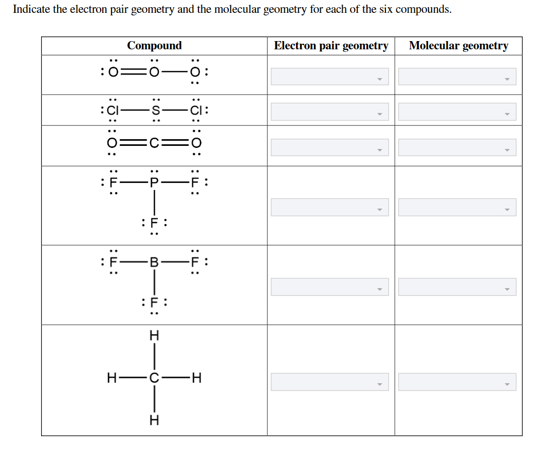 electron pair geometry