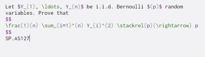 Solved Let $Y_{1}, \ldots, Y_{n}$ be i.i.d. Bernoulli $(p) $ | Chegg.com