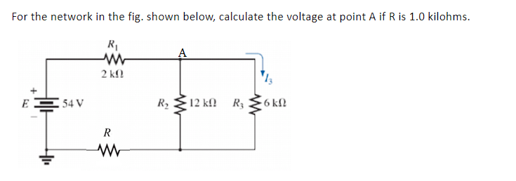 Solved For the network in the fig. shown below, calculate | Chegg.com