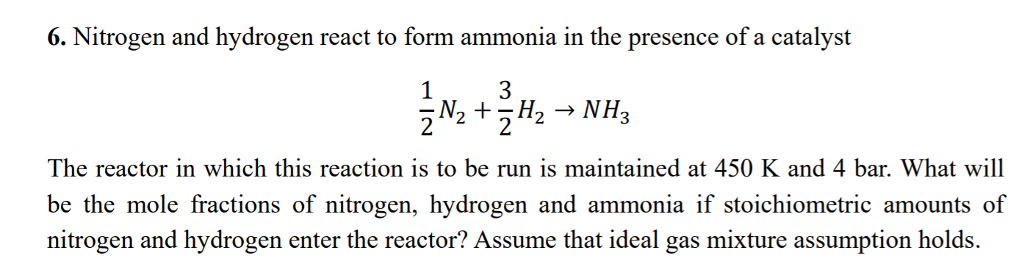 6-nitrogen-and-hydrogen-react-to-form-ammonia-in-the-chegg