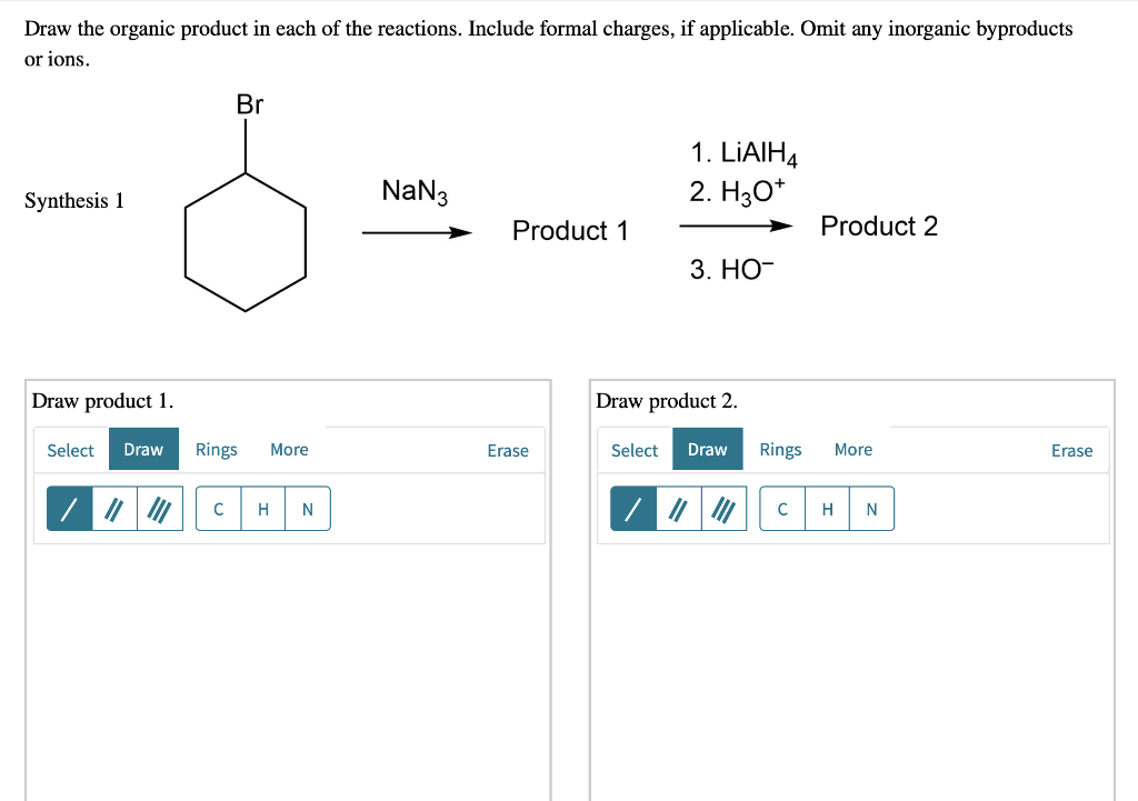 Solved Draw the organic product in each of the reactions.