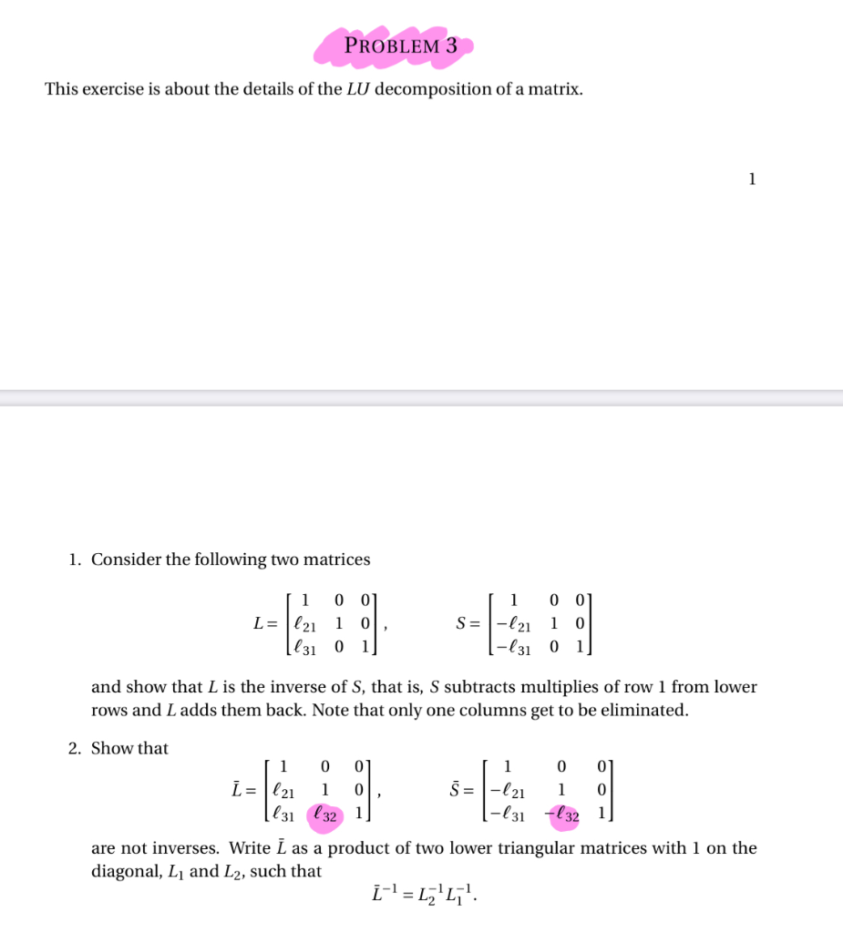 Solved PROBLEM 3 This exercise is about the details of the | Chegg.com