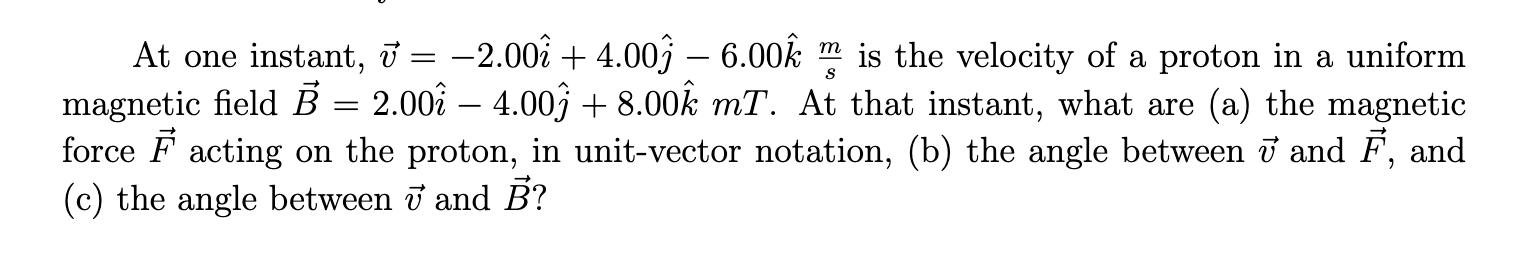 Solved At one instant, v=−2.00i^+4.00j^−6.00k^sm is the | Chegg.com