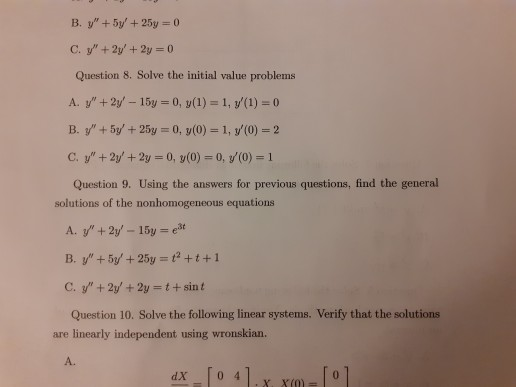 Solved please do question 8 and 9 because I need to | Chegg.com