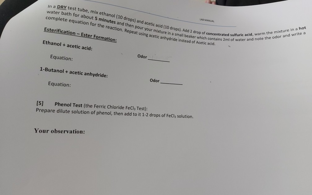 Solved WAS IN ORGANIC CHEMISTRY [3] Lucas Test: In four test | Chegg.com