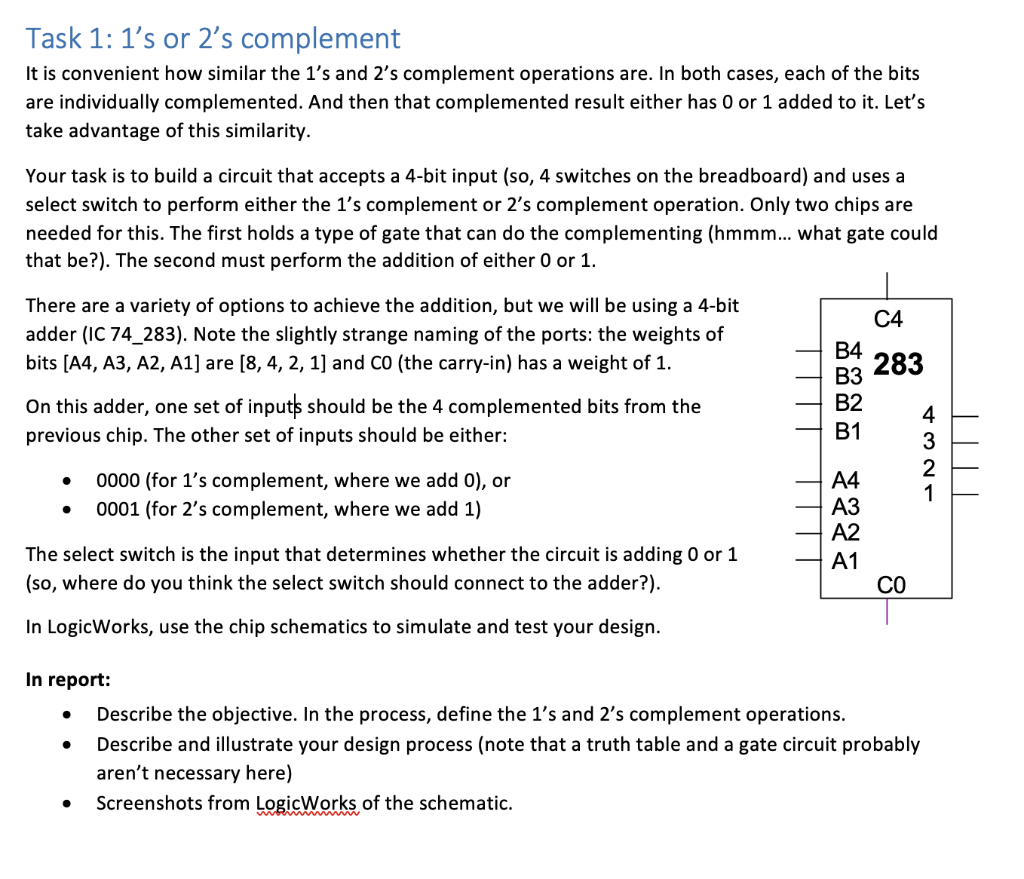 task-1-1-s-or-2-s-complement-it-is-convenient-how-chegg