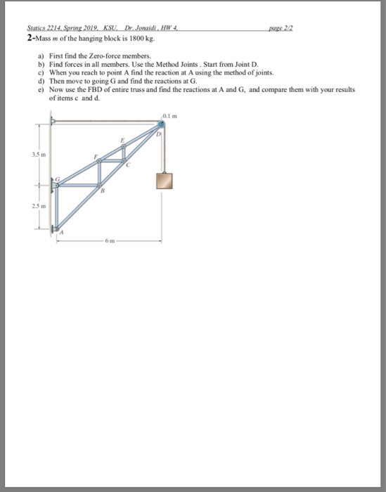 Solved Your Statics W S: Clearly indicate final answers by | Chegg.com