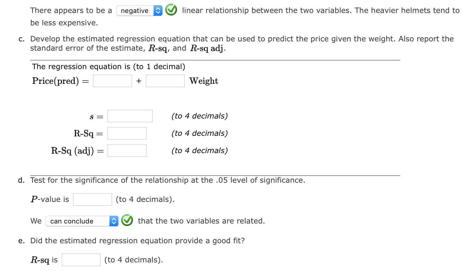 Solved negative linear relationship between the two | Chegg.com