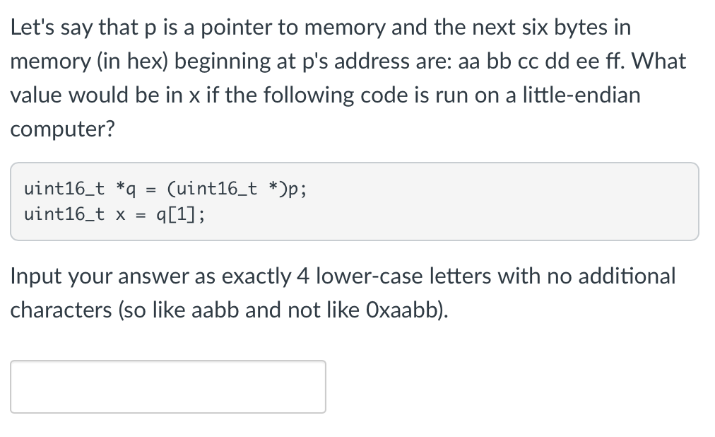 Solved Let's say that p is a pointer to memory and the next