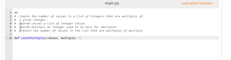 Solved 6.3 LAB: Multiples in a List Complete the following | Chegg.com