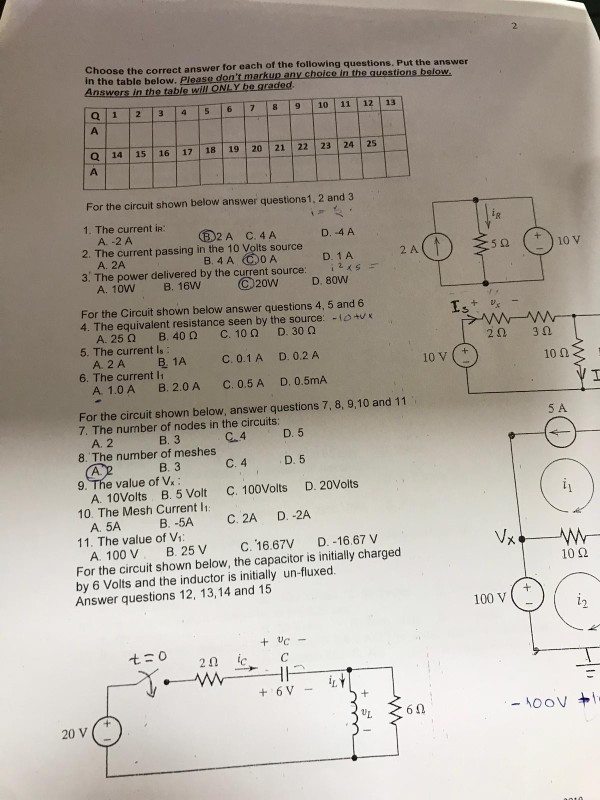Solved Choose the correct answer for each of the following | Chegg.com