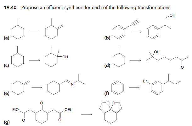 Solved Propose An Efficient Synthesis For Each Of The | Chegg.com