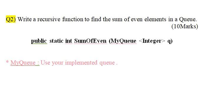 Solved (2) Write a recursive function to find the sum of | Chegg.com
