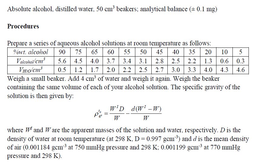 Solved 1. Tabulate the results for percentage by weight of | Chegg.com
