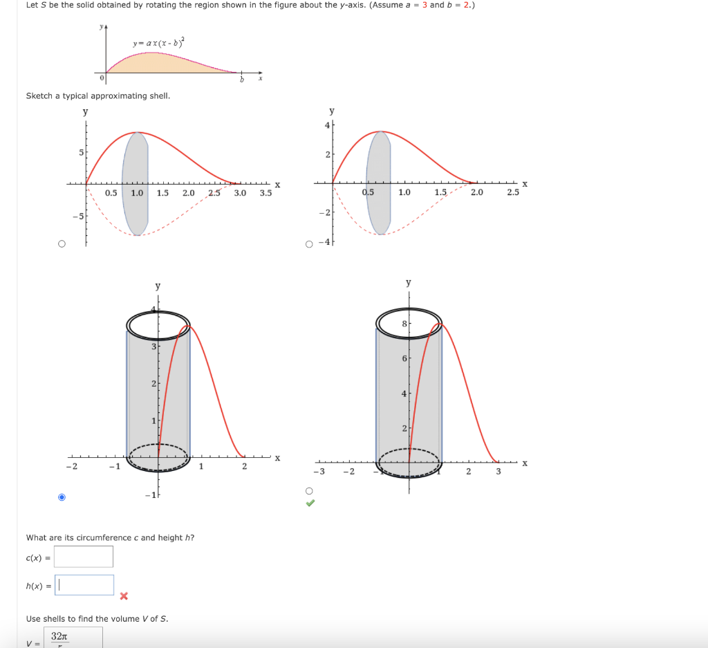 Solved Let S be the solid obtained by rotating the region | Chegg.com