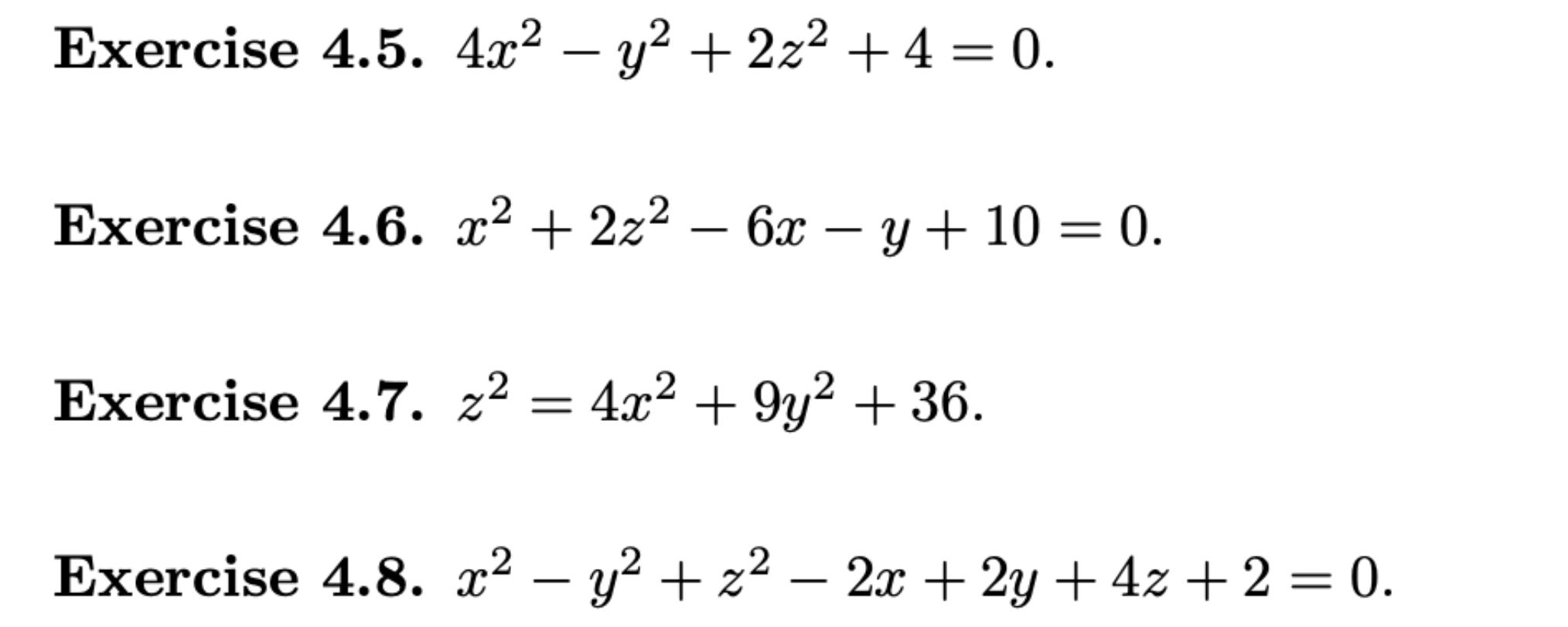 Solved using traces, sketch the following surfaces. Identify | Chegg.com