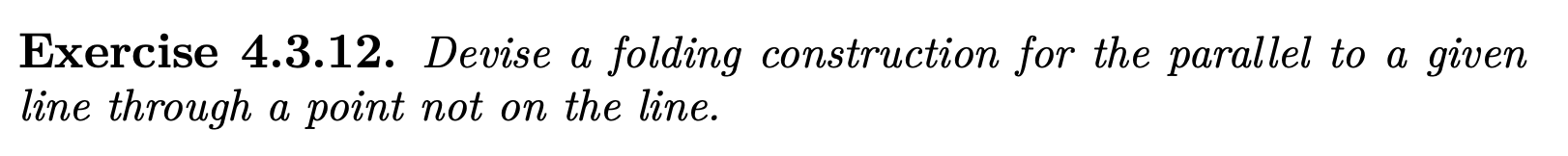 Solved Exercise 4.3.12. Devise a folding construction for | Chegg.com