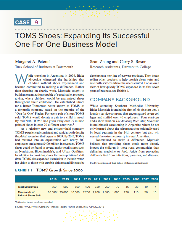 toms shoes business model canvas