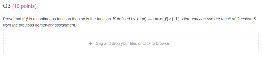 Solved Q3 (10 points) Prove that if f is a continuous | Chegg.com