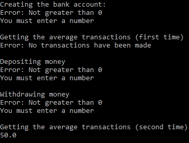 Solved Python 3.7 Problem - ErrorHandling.py Create a | Chegg.com