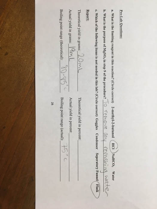 Solved Experiment #9-SN1 Lab Post-Lab Questions: Calculate | Chegg.com