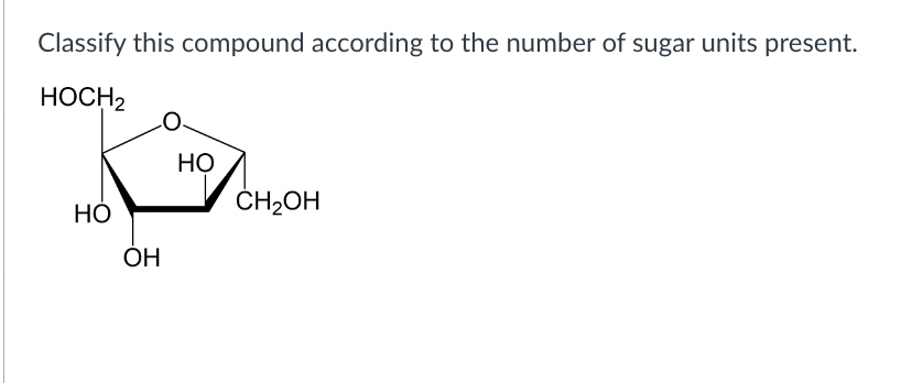 Solved Classify this compound according to the number of | Chegg.com