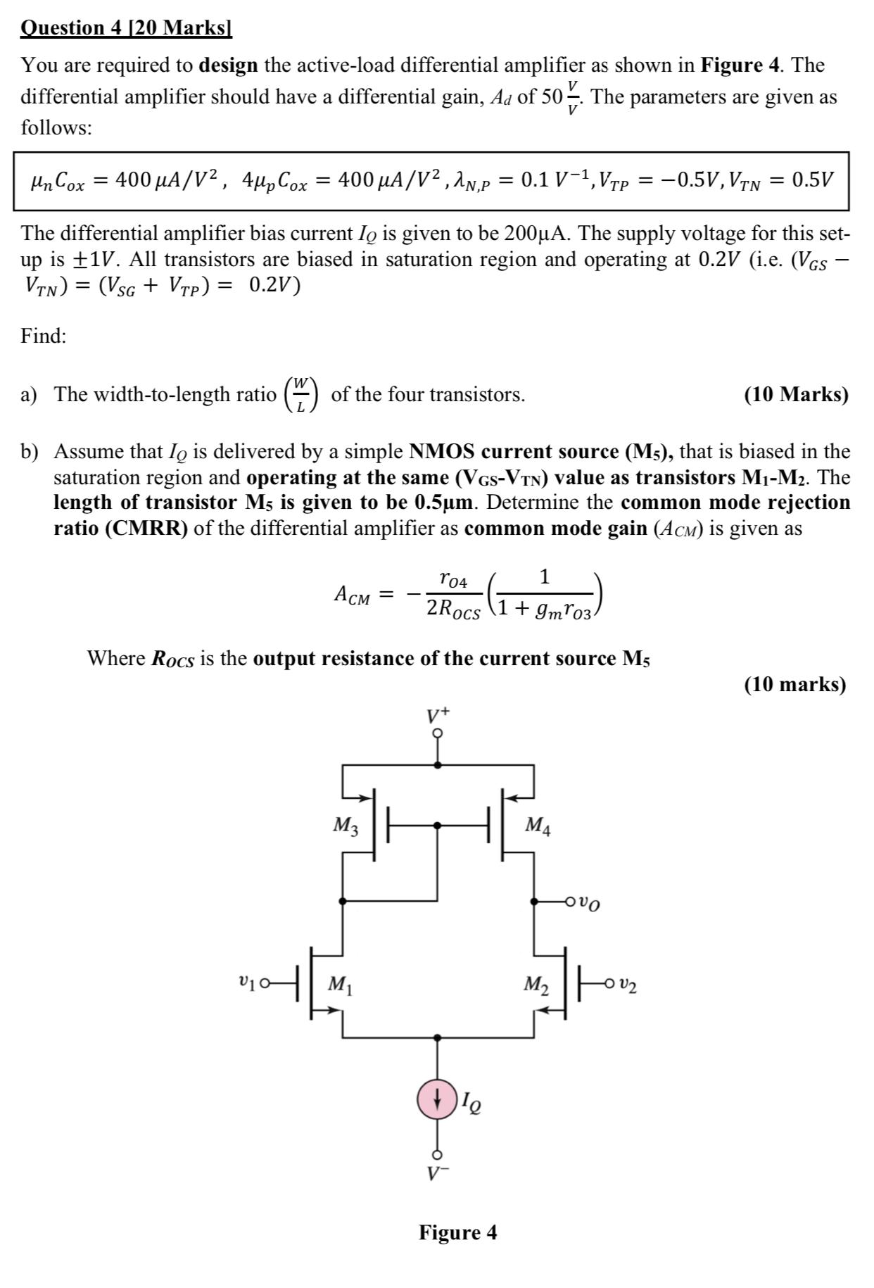 Solved Question 4 [20 Marks] You are required to design the | Chegg.com